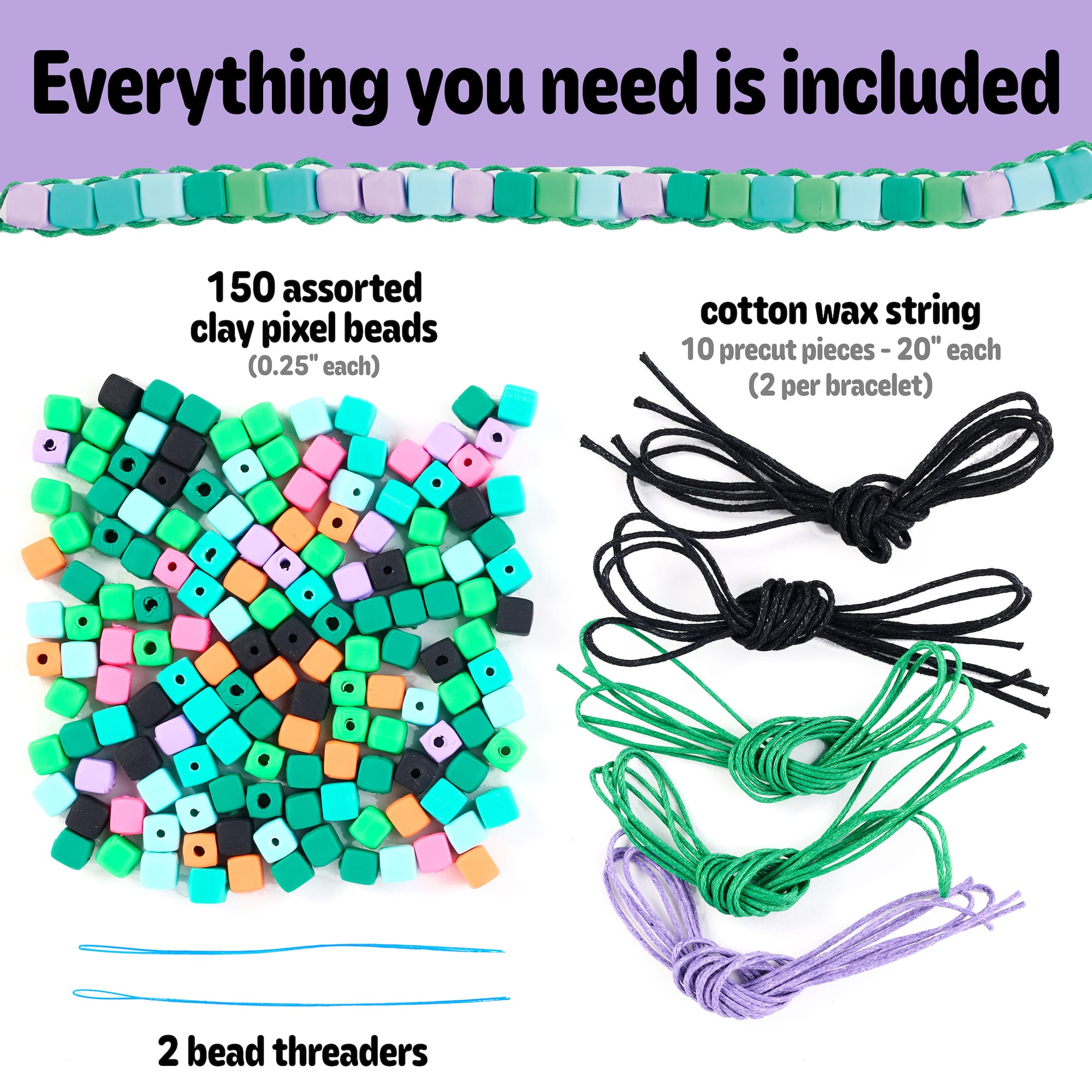 Faber-Castell Woven Cube Bracelets Set